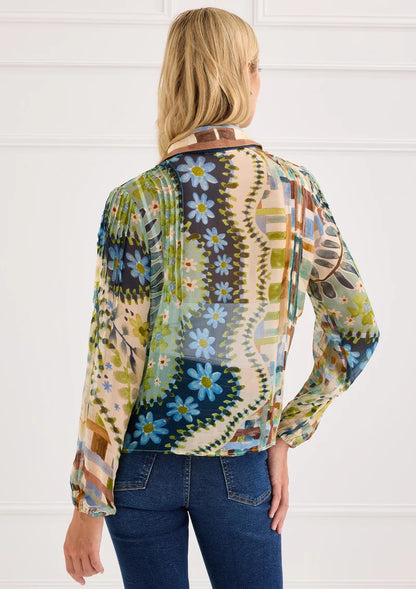 Cassie Shirt - Mosaic Meadow