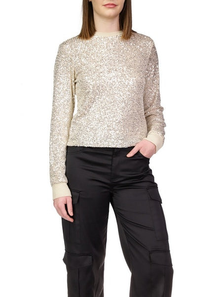 Sparkle Together Top - Champagne