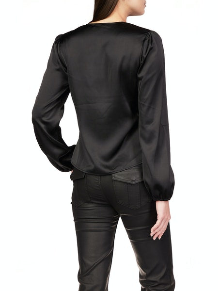 You're Mine Twist Front Top - Black