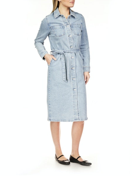 Wrapped Up Denim Dress - Virtuous