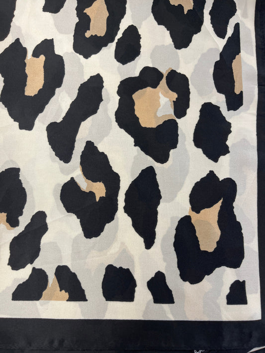 Leopard Luxe Scarf - Ivory