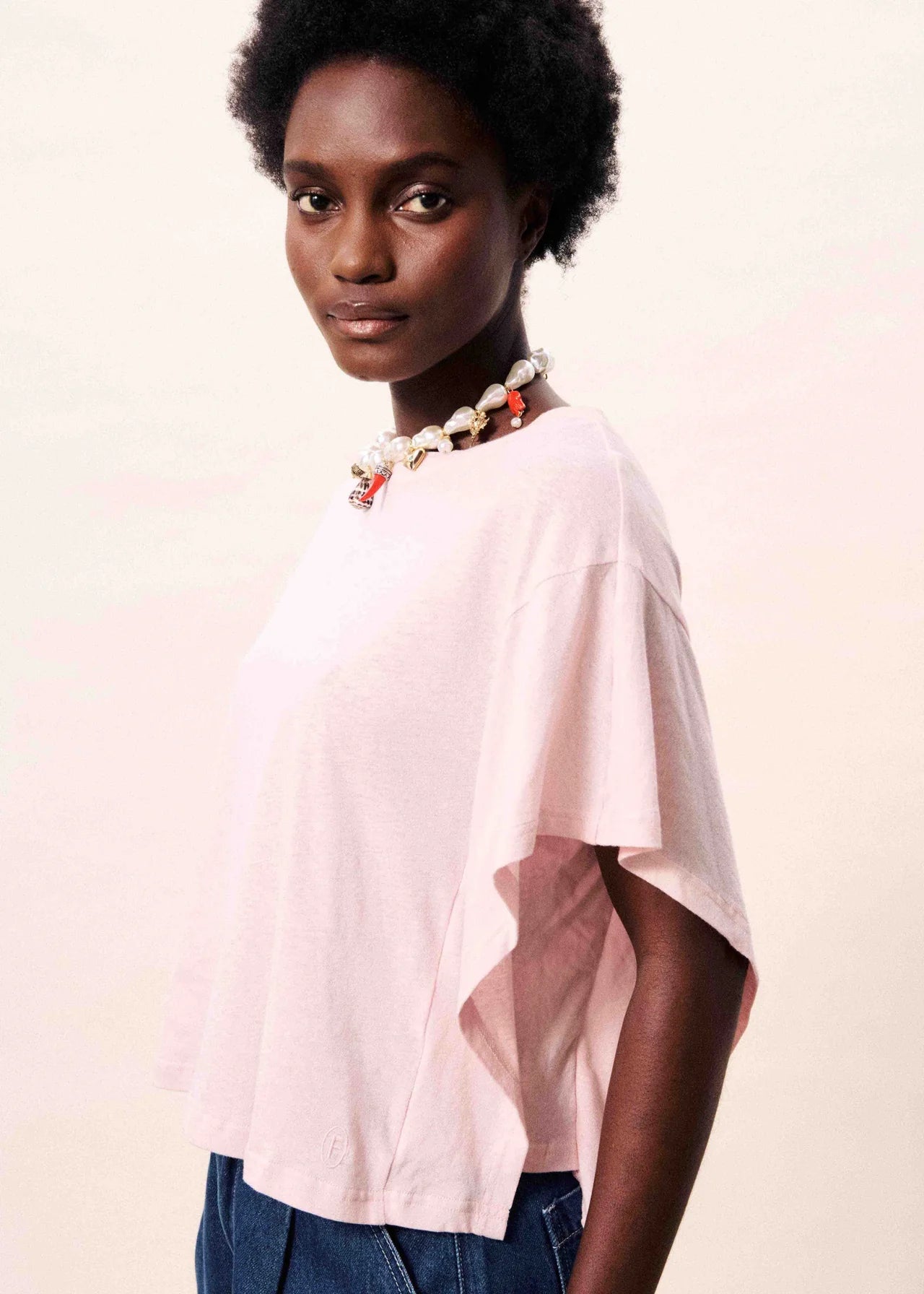 Briselia Top - Pale Pink