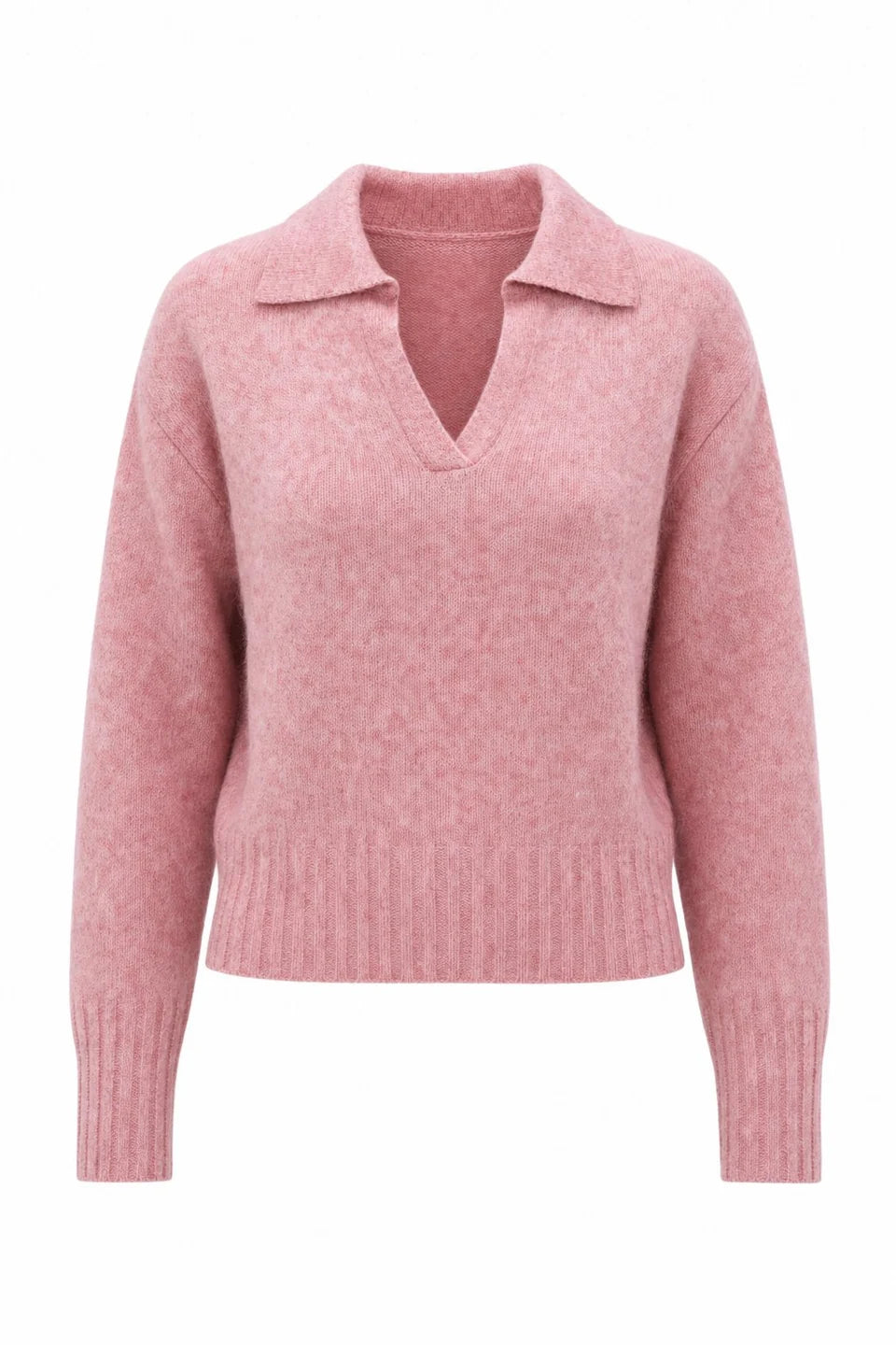 Mirai Polo Sweater - Rose
