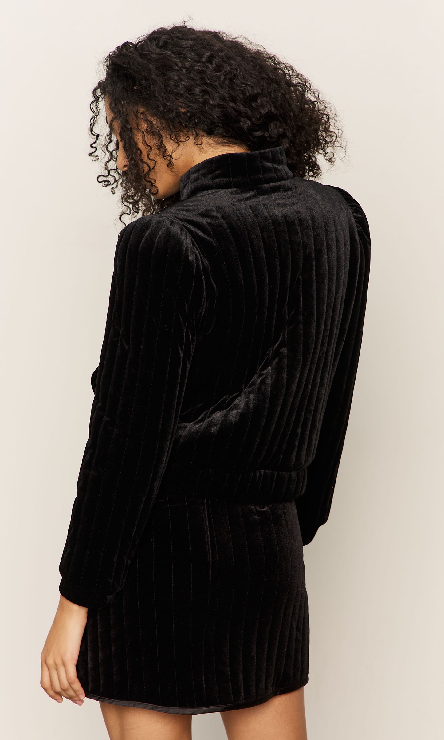 Quilted Velvet Jacket