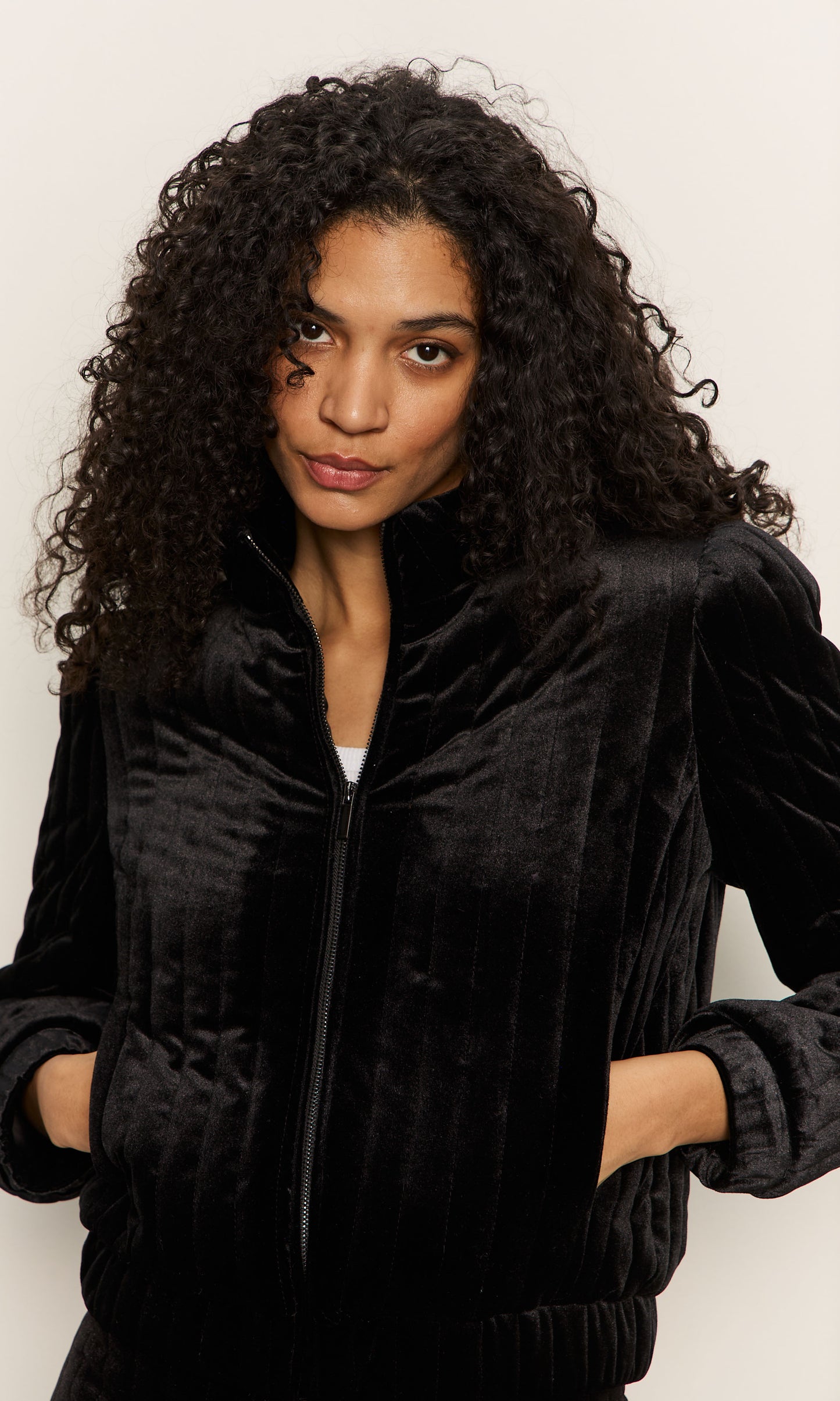 Quilted Velvet Jacket