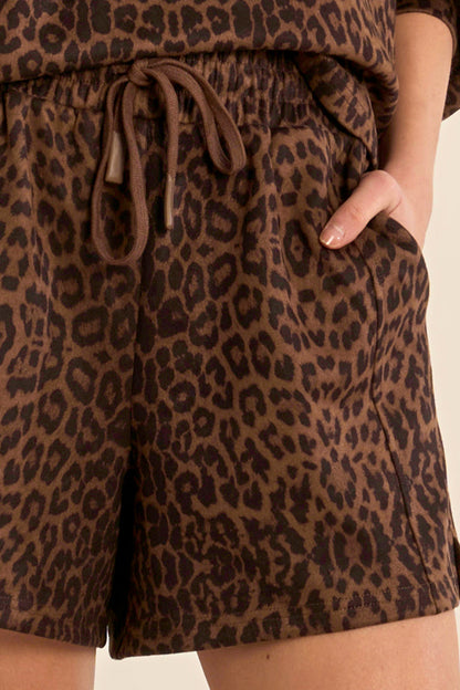 Colette Shorts - Leopard Brown