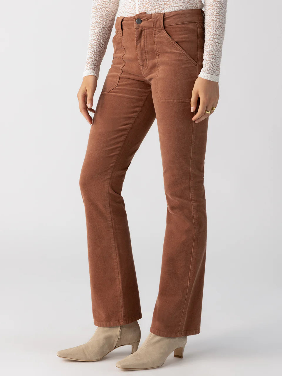 Corduroy Hayden Bootcut Pant - Raw Hide