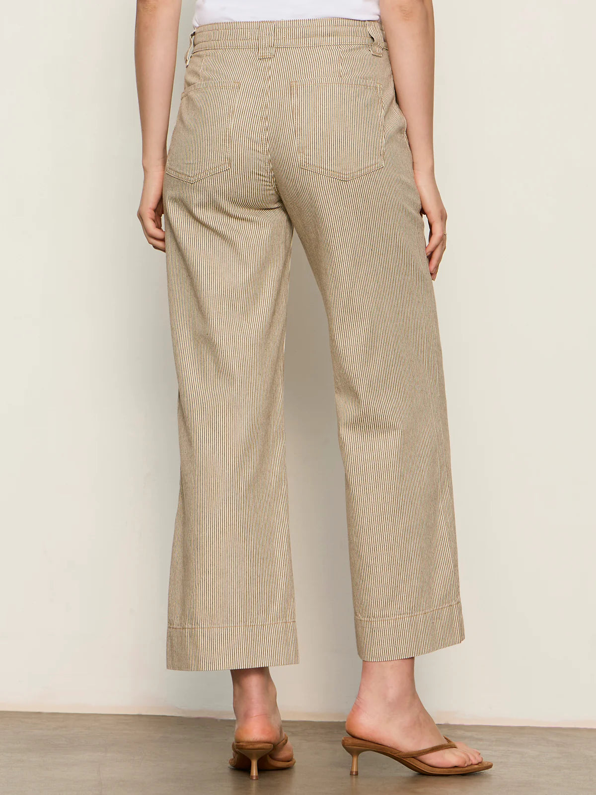 Lily Stripe Cropped Pant - Lido Stripe