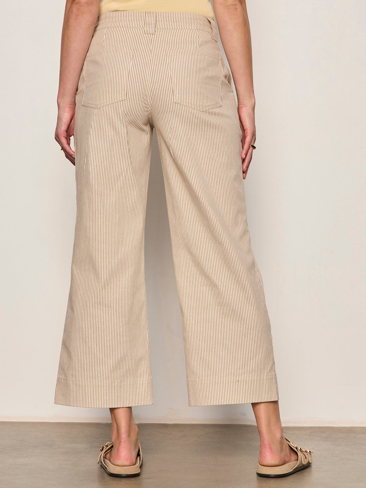 LILY STRIPE CROPPED PANT
