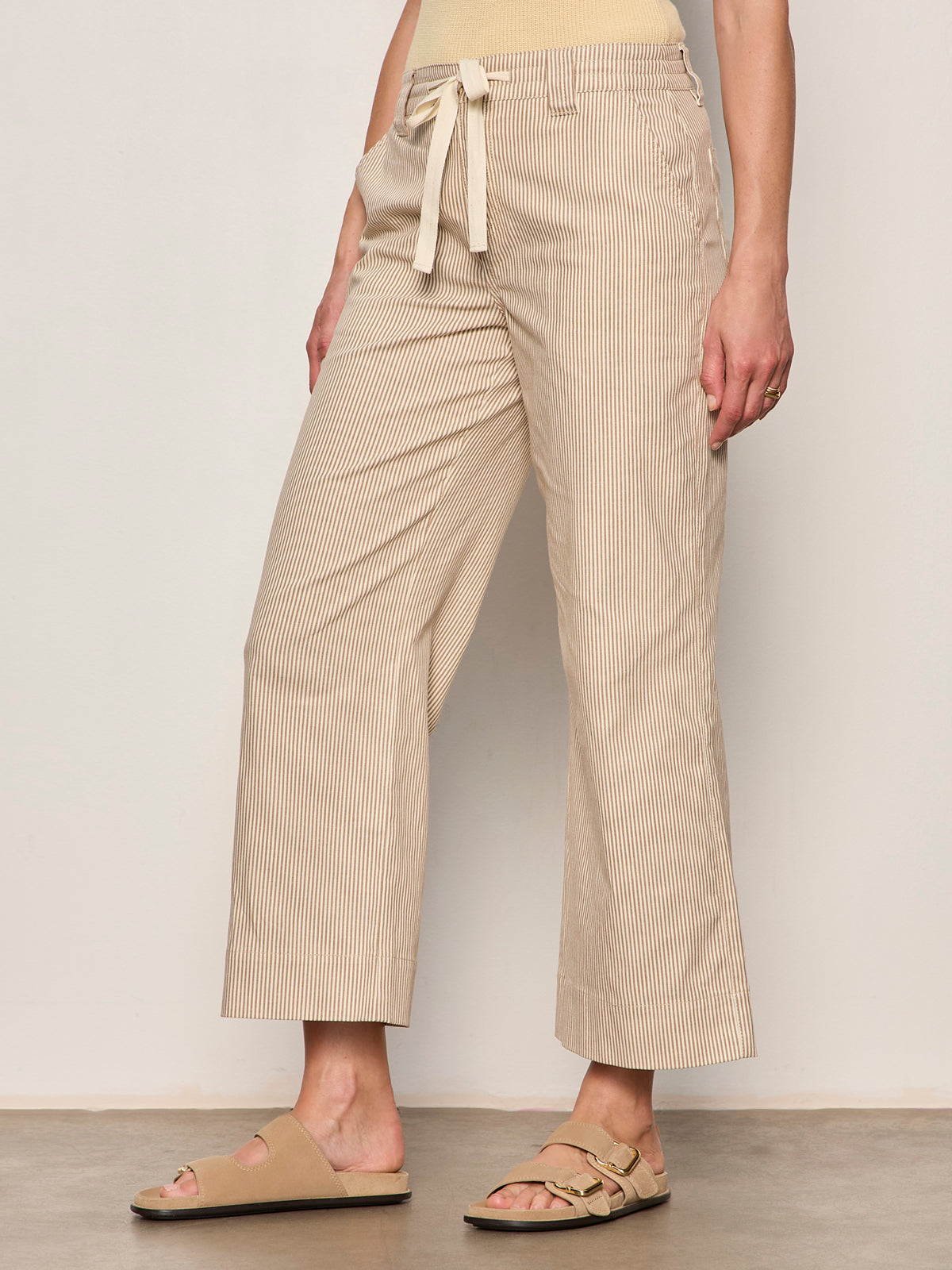 LILY STRIPE CROPPED PANT