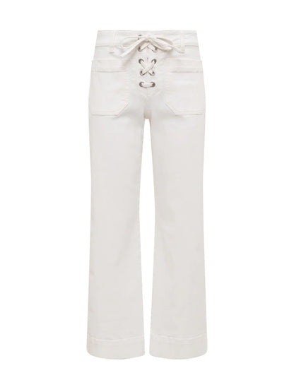 Lace Up Mariner Pant - Chalk