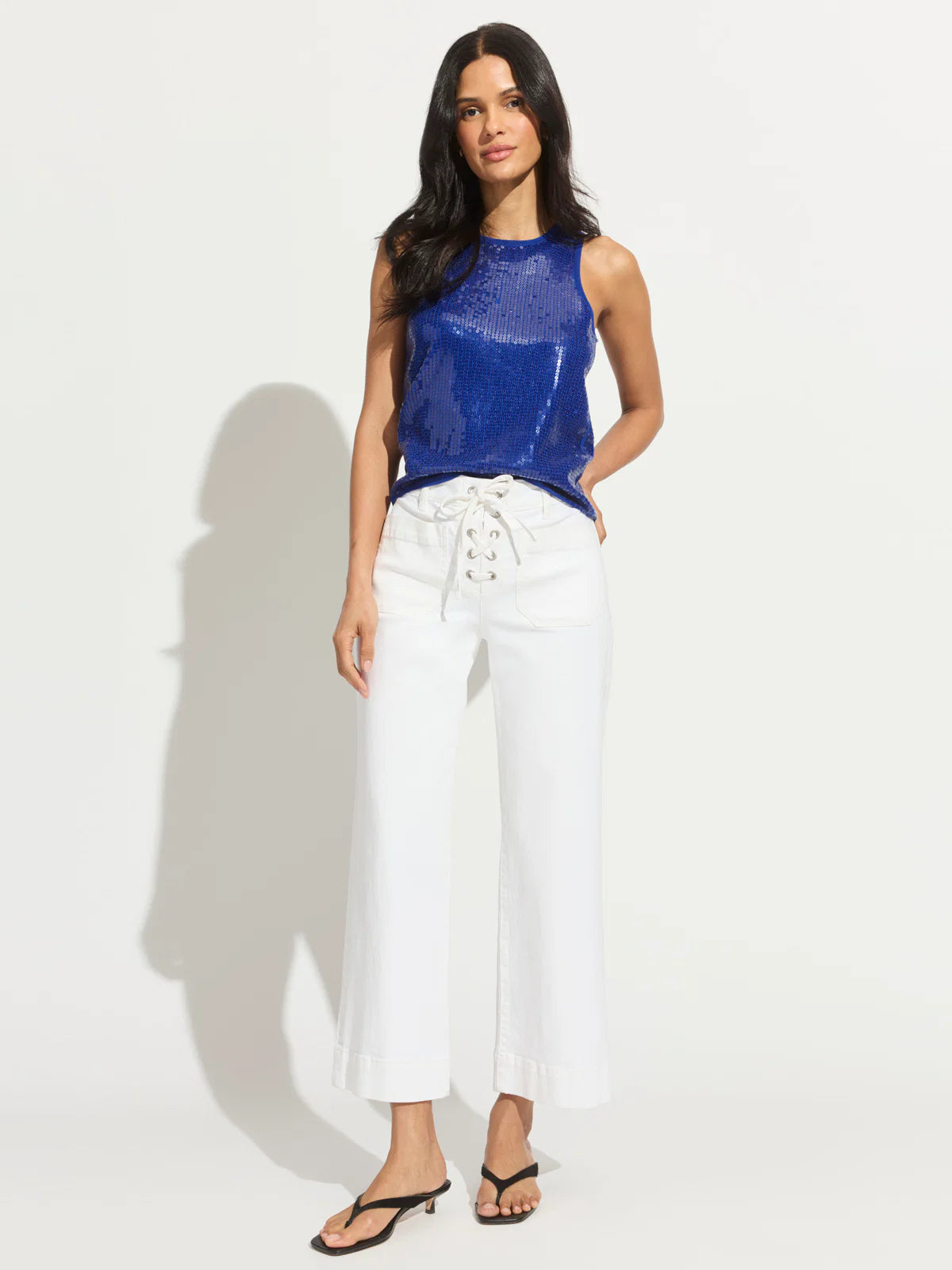 Lace Up Mariner Pant - Chalk