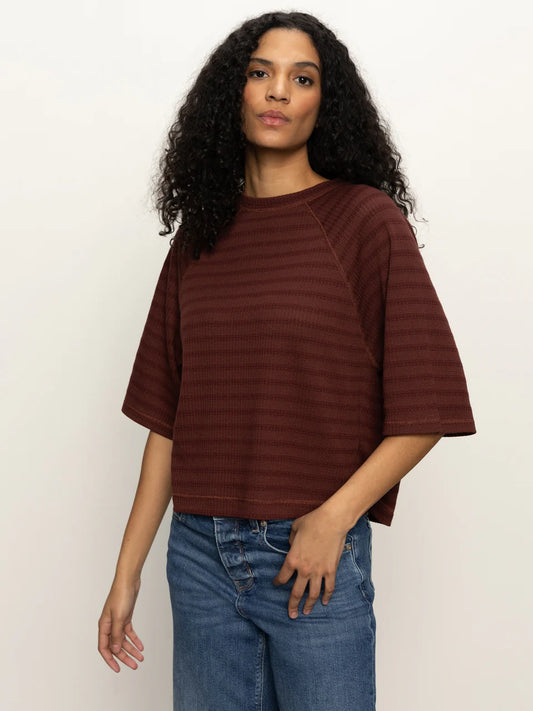Boxy Raglan Tee Shirt - Chicory