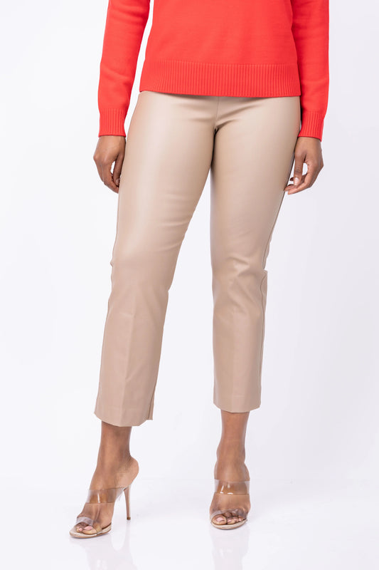 Coated Bengaline Pant - Camel