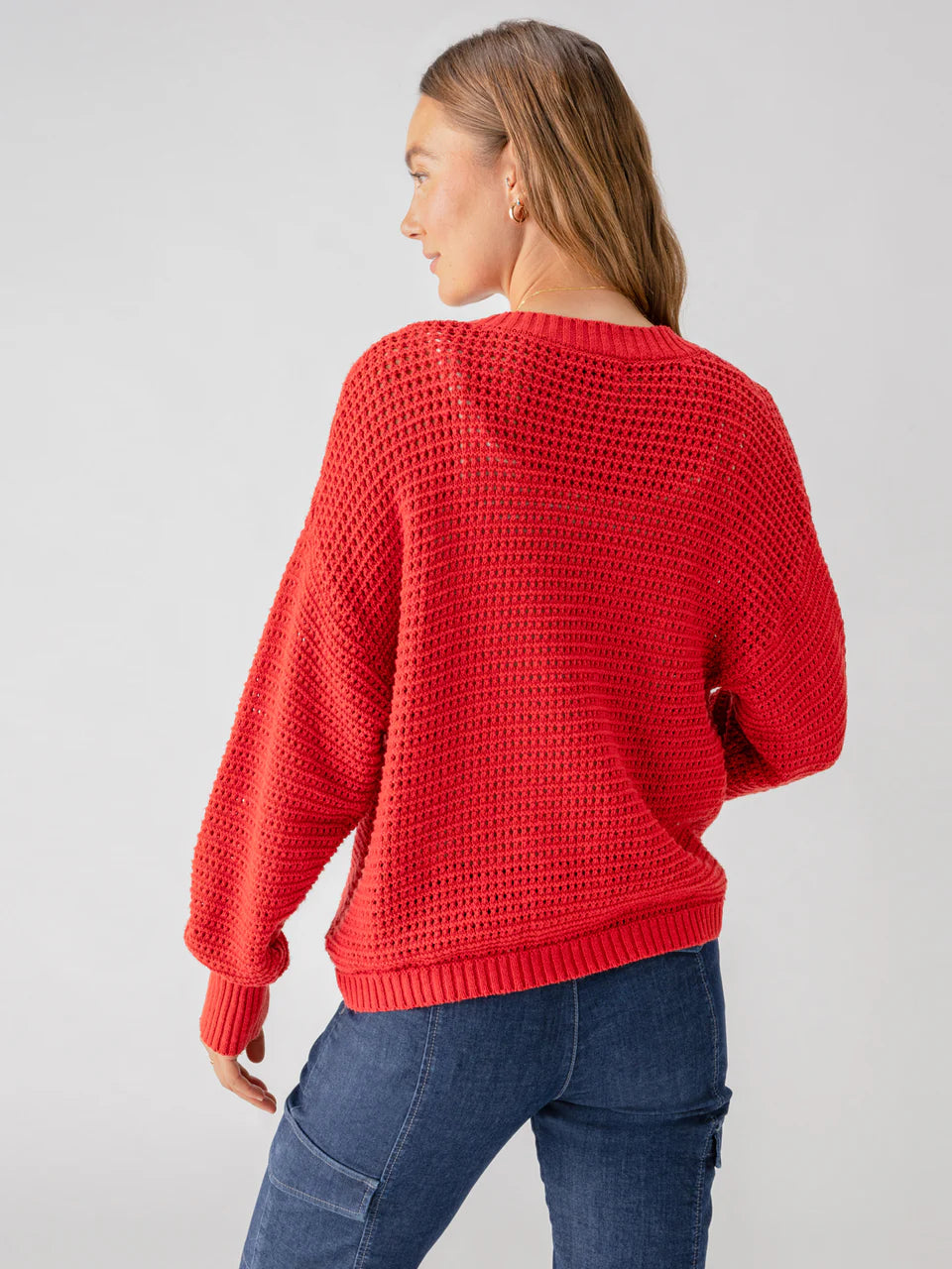 Falling for Fall Cardigan - Cherry Red