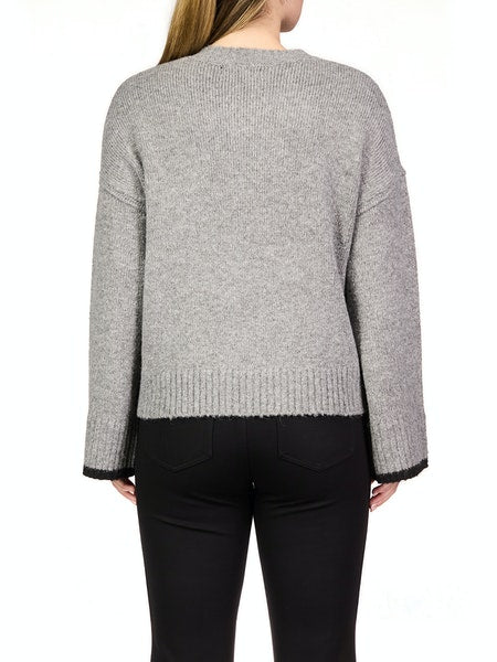 Uptown Girl Sweater - Heather Ash