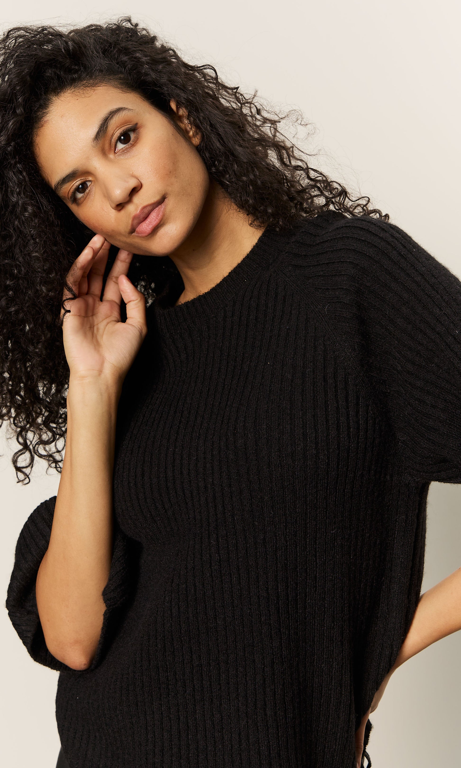 RIBBED SWEATER TEE