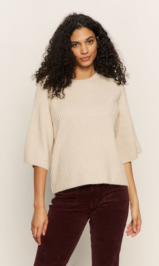 RIBBED SWEATER TEE