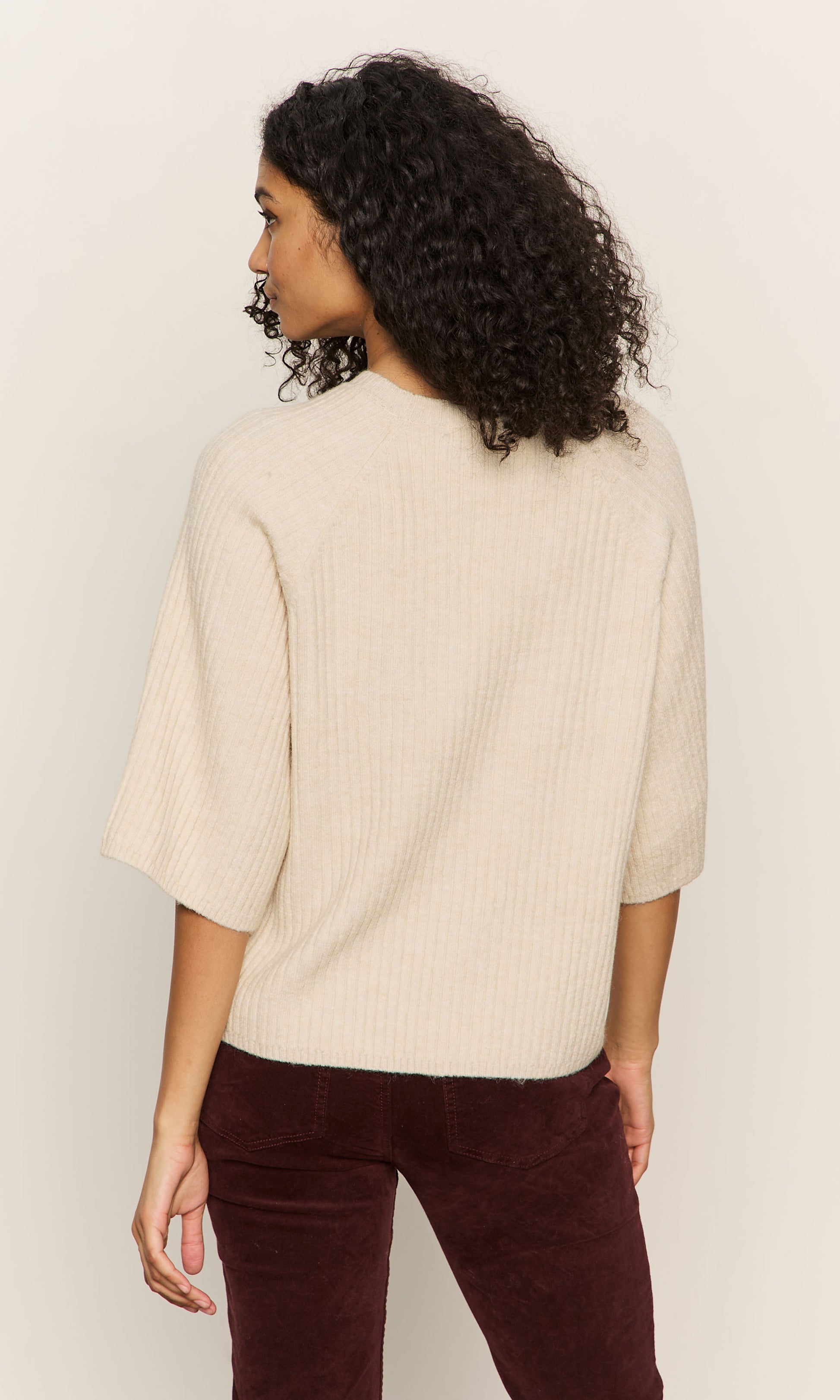 RIBBED SWEATER TEE