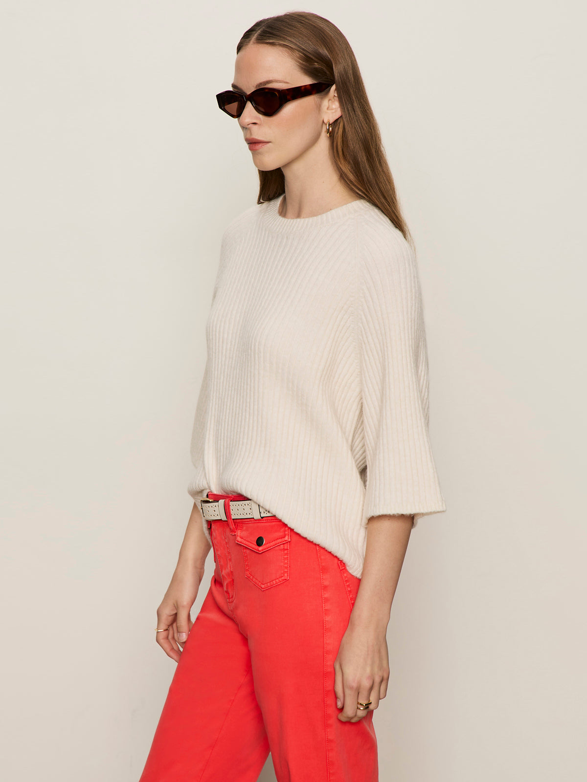 RIBBED SWEATER TEE