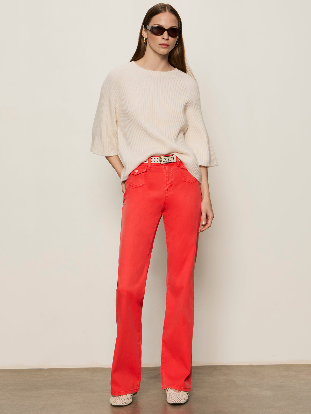 RIBBED SWEATER TEE