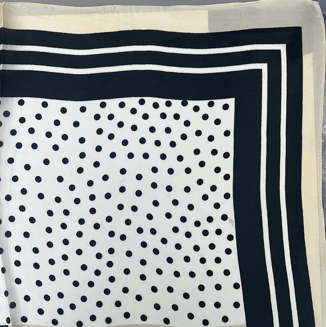 Polka Dot Perfectionl Scarf - Beige