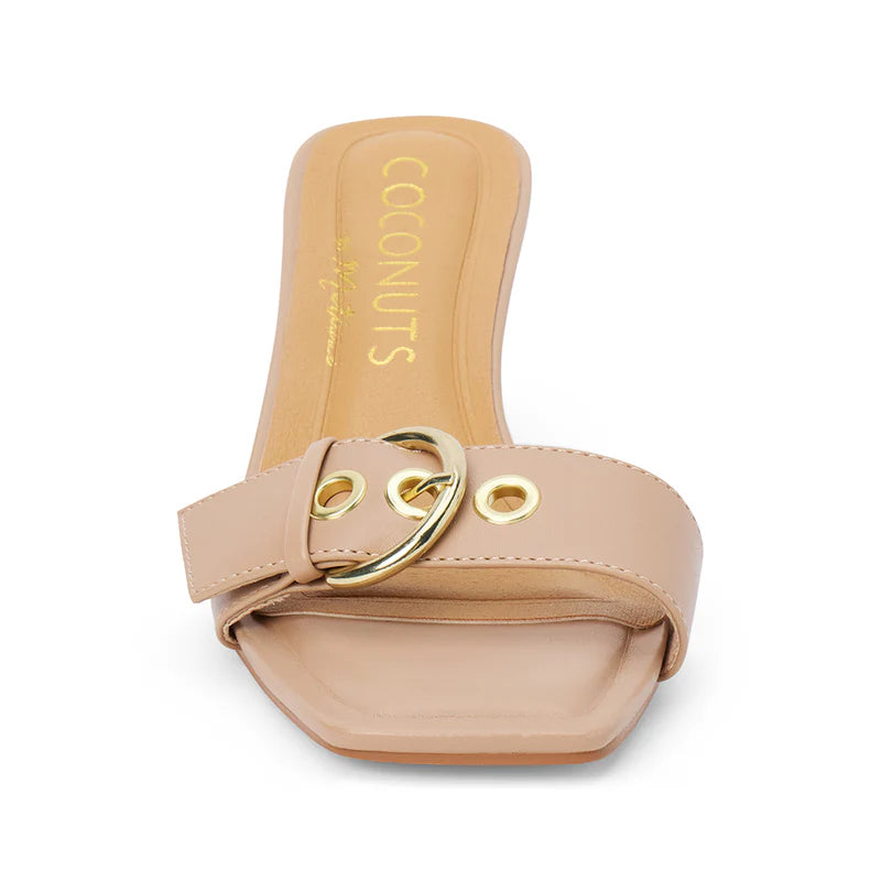 Dayna Heeled Sandal - Nude