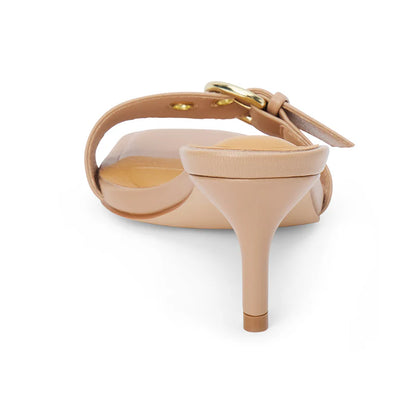 Dayna Heeled Sandal - Nude