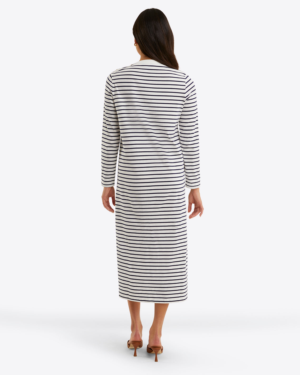 Sheryl Long Sleeve Dress - Nautical Stripe
