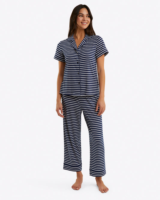 Linda Pajama Set - Nautical Stripe