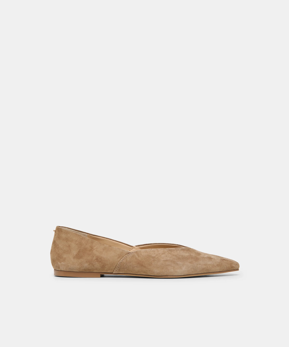 Gema Flat Shoe - Taupe Suede