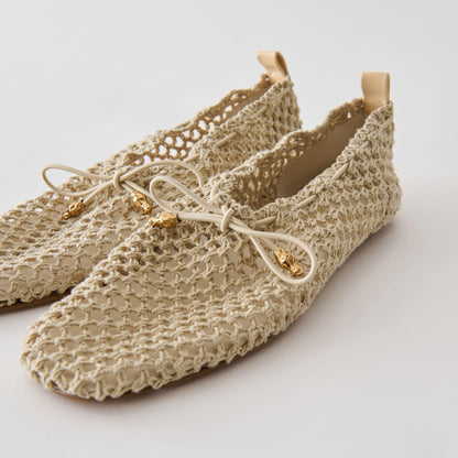 Kaylyn Flats - Oatmeal Crochet