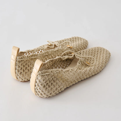 Kaylyn Flats - Oatmeal Crochet