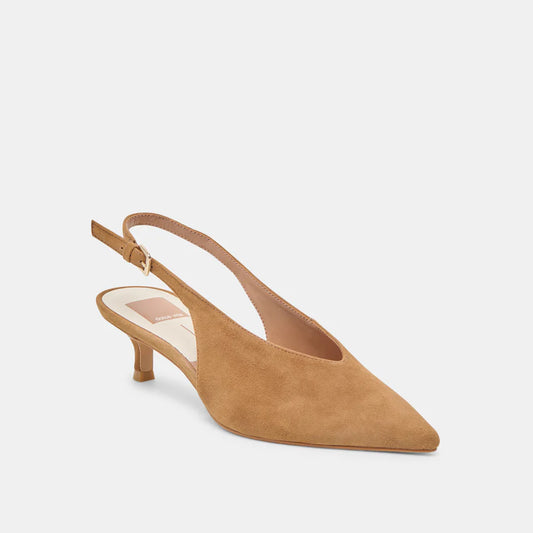 Dolce Vita Alenna Heels - Light Brown Suede