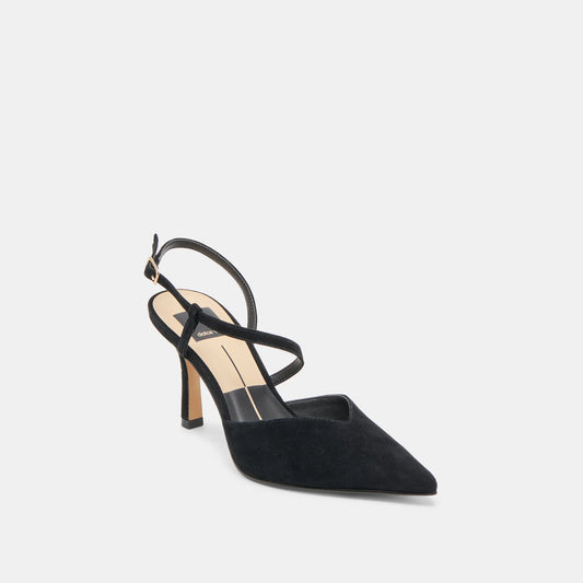 Dolce Vita Kamra Heels - Onyx Suede