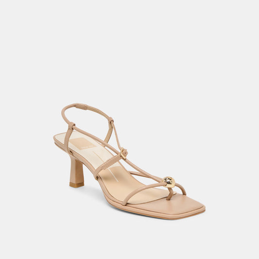 Mylee Heel - Light Tan Leather