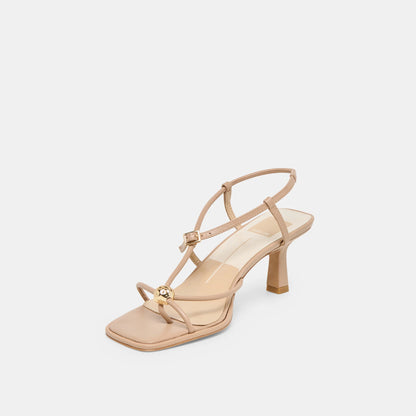 Mylee Heel - Light Tan Leather