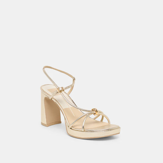 Odete Heels - Gold Leather