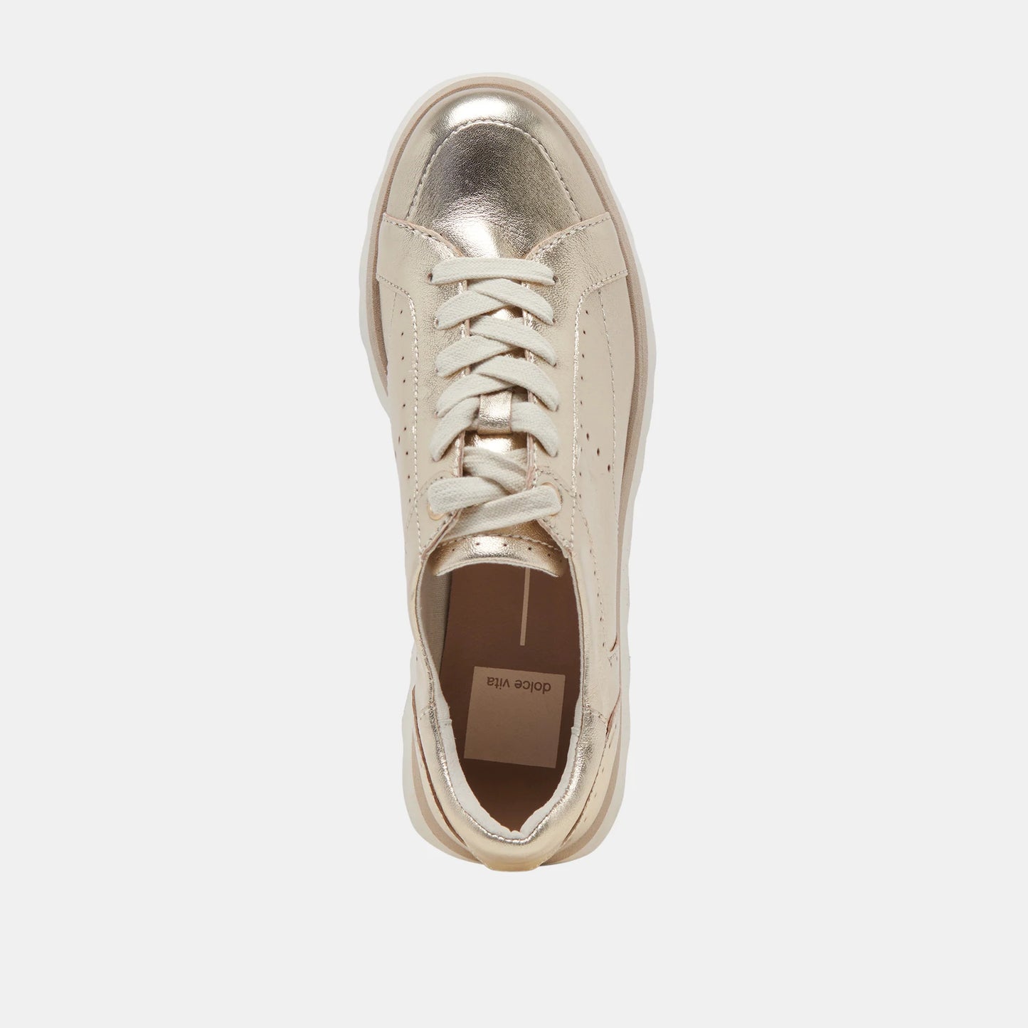 Dolce Vita Jorgie Sneakers - Platinum Metallic Leather