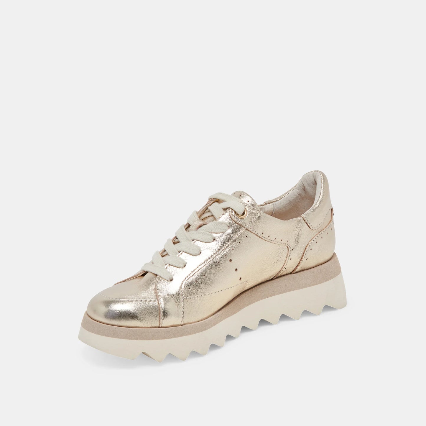 Dolce Vita Jorgie Sneakers - Platinum Metallic Leather