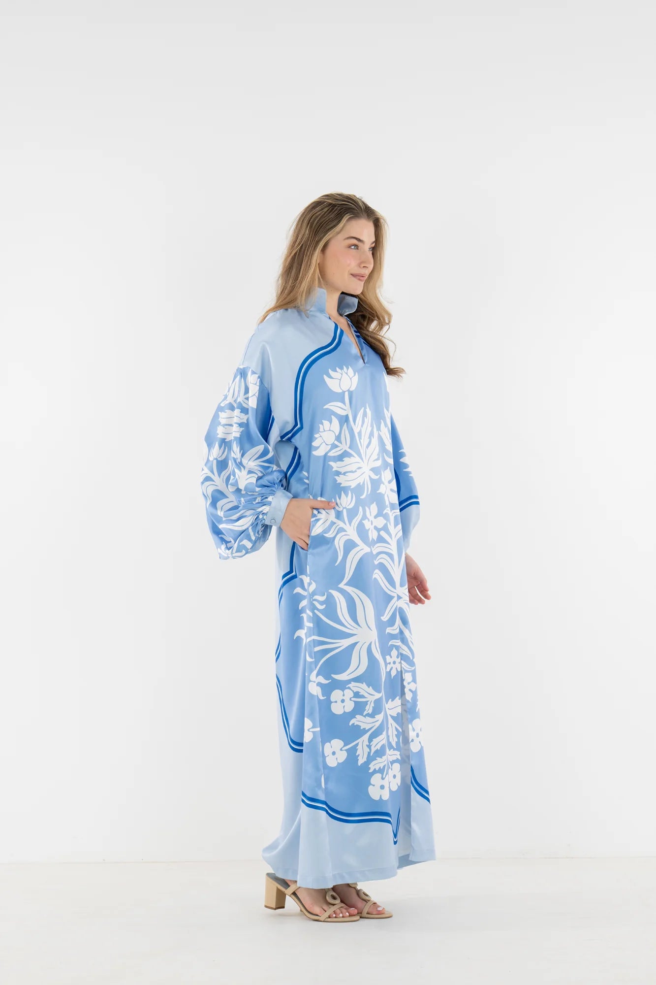 Fiona Dress - Dutch Tile