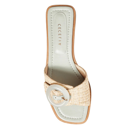 Diane Flat Slide Sandal - Light Blue