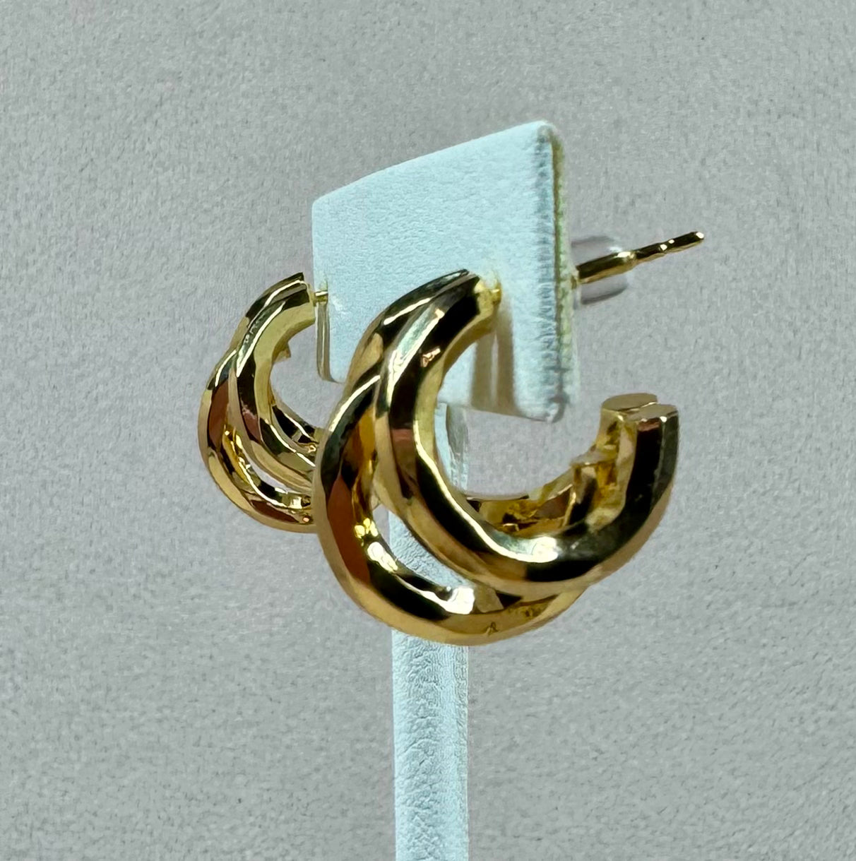 Honey Drizzle Hoop Earrings