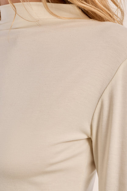 Everyday Knitted Long Sleeve Sweater - Off White