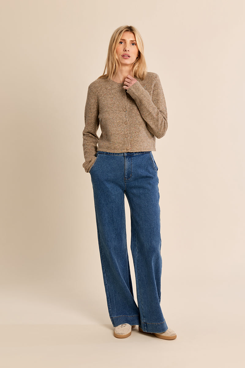 Hadley Confetti Cardigan - Camel