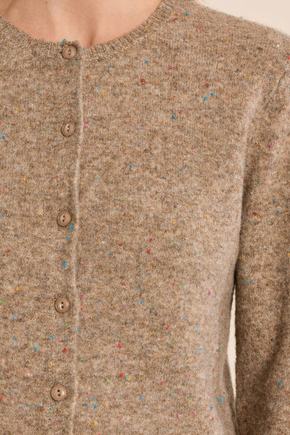 Hadley Confetti Cardigan - Camel