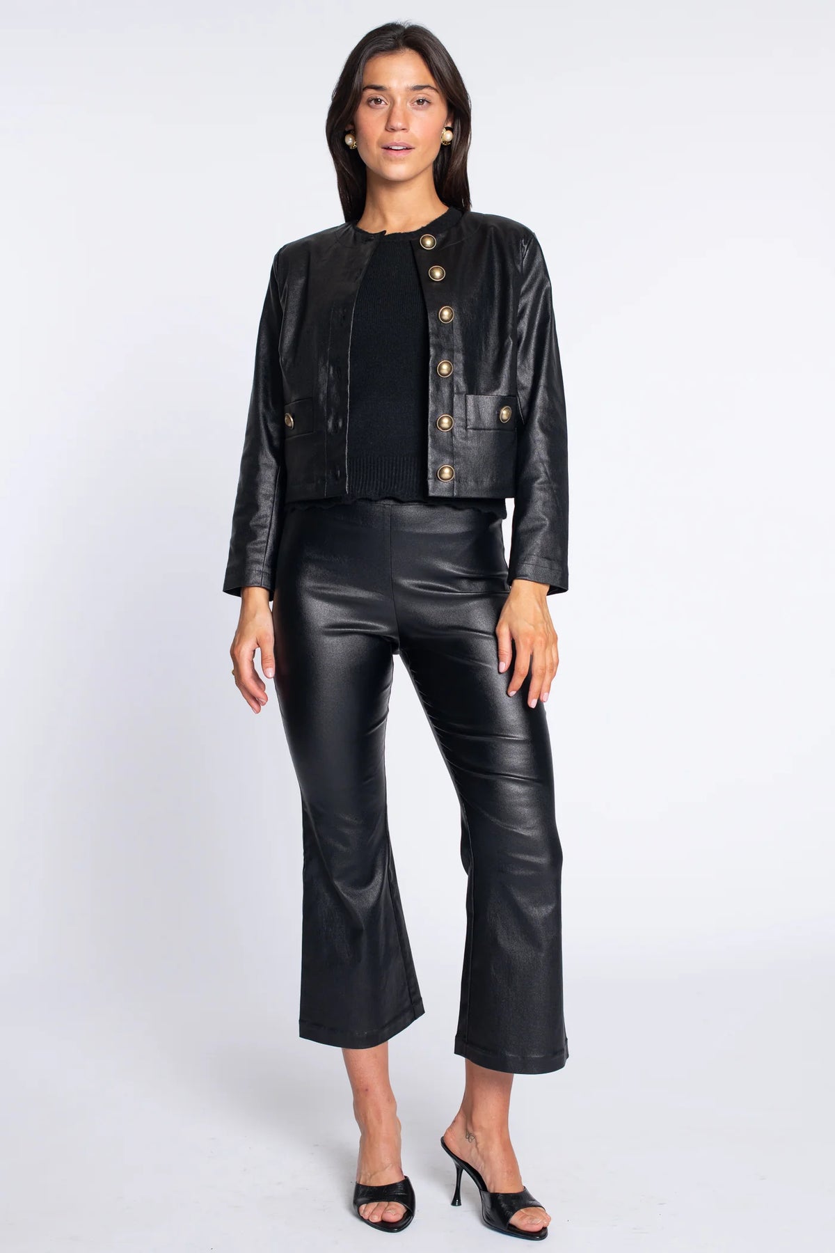 Remy Jacket - Black Metallic Denim