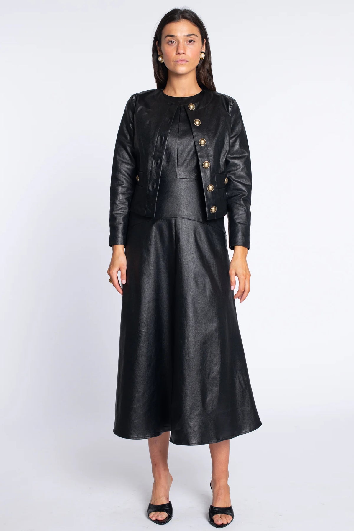 Remy Jacket - Black Metallic Denim