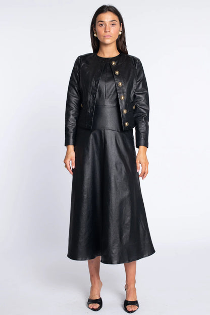Remy Jacket - Black Metallic Denim