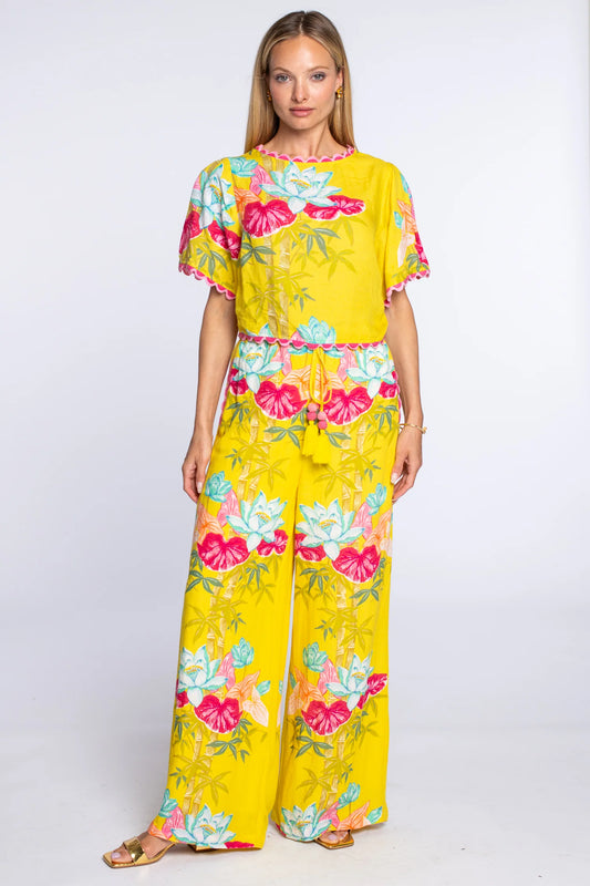 Presley Pants - Tropical Bamboo